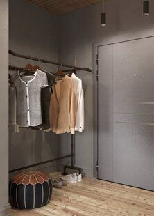 Фото № 5: Дизайн-проект квартиры-студии 27.5  м² стиль Модернизм для ЖК Фрегат 2