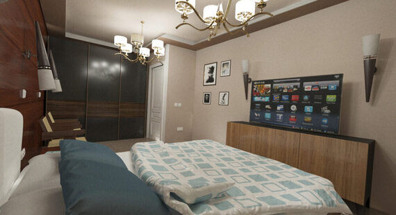 ЖК "Алые паруса": готовый дизайн проект в стиле "Скандинавский". Площадь 33.0 м² - фото №2