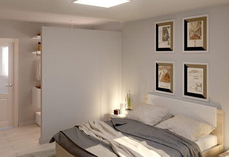 Фото № 2: Дизайн-проект спальни 15.9  м² Скандинавский стиль для ЖК Виктори Парк