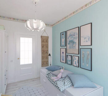 Фото № 4: Дизайн-проект детской 10.6  м² стиль Модернизм для ЖК Рассказово