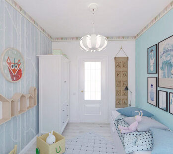 Фото № 2: Дизайн-проект детской 10.6  м² стиль Модернизм для ЖК Рассказово
