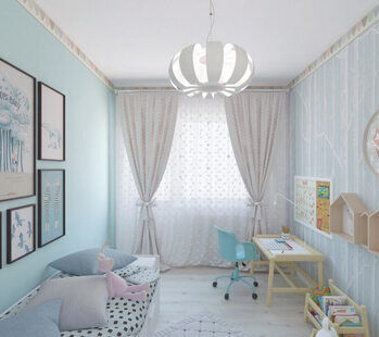 Фото № 3: Дизайн-проект детской 10.6  м² стиль Модернизм для ЖК Рассказово