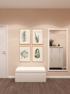 Фото № 5: Дизайн-проект двухкомнатной квартиры 73.5  м² стиль Минимализм для ЖК BRAER PARK