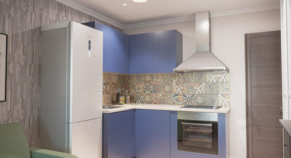 ЖК "На набережной": готовый дизайн проект в стиле "Скандинавский". Площадь 20.4 м² - фото №1