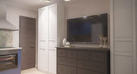 ЖК "На набережной": готовый дизайн проект в стиле "Скандинавский". Площадь 20.4 м² - фото №5