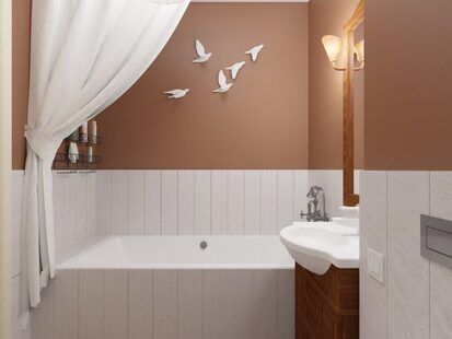 Фото № 3: Дизайн-проект однокомнатной квартиры 34.2  м² стиль Прованс для ЖК Времена года