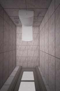 Фото № 2: Дизайн-проект туалета 1.7  м² стиль Минимализм для ЖК Виктори Парк