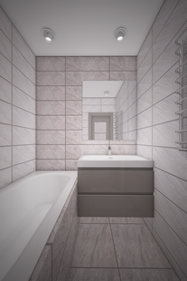 Фото № 1: Дизайн-проект ванной 3.0  м² стиль Минимализм для ЖК Виктори Парк