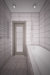 Фото № 2: Дизайн-проект ванной 3.0  м² стиль Минимализм для ЖК Виктори Парк