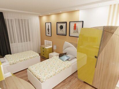 Фото № 1: Дизайн-проект детской 16.9  м² стиль Минимализм для ЖК BRAER PARK