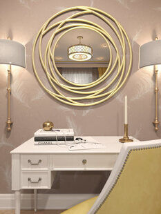 Фото № 2: Дизайн-проект спальни 15.0  м² стиль Современная классика для ЖК BRAER PARK