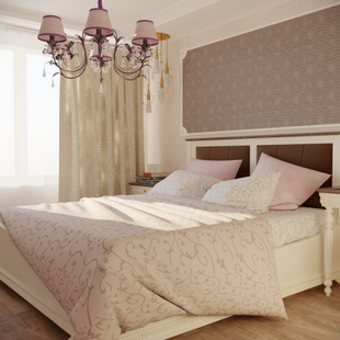 Фото № 5: Дизайн-проект двухкомнатной квартиры 73.6  м² стиль Классика для ЖК Смайлино