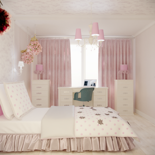 Фото № 3: Дизайн-проект двухкомнатной квартиры 73.6  м² стиль Классика для ЖК Смайлино