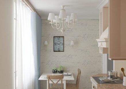 Фото № 6: Дизайн-проект однокомнатной квартиры 29.0  м² стиль Современная классика для ЖК Эверест