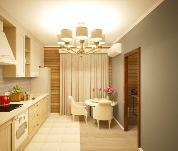 Фото № 4: Дизайн-проект двухкомнатной квартиры 67.5  м² стиль Минимализм для ЖК Лайт Сити LS