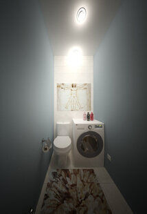 Фото № 2: Дизайн-проект двухкомнатной квартиры 67.5  м² стиль Минимализм для ЖК Лайт Сити LS