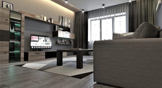 ЖК "Мещера": готовый дизайн проект в стиле "Хай-тек". Площадь 109.9 м² - фото №6