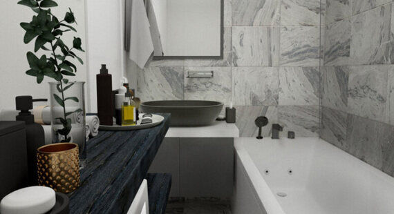 П-44Т: готовый дизайн проект в стиле "Минимализм". Площадь 40.9 м² - фото №2