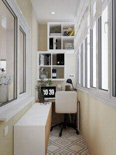 Фото № 2: Дизайн-проект квартиры-студии 26.2  м² Скандинавский стиль для ЖК Петровский Квартал