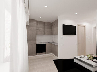 Фото № 2: Дизайн-проект студии 17.4  м² стиль Минимализм для ЖК Эверест