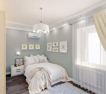 Фото № 3: Дизайн-проект двухкомнатной квартиры 70.8  м² стиль Модернизм для ЖК Мещера