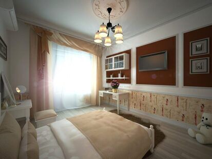 Фото № 3: Дизайн-проект детской 13.8  м² стиль Классика для ЖК Ника Парк