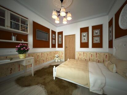 Фото № 2: Дизайн-проект детской 13.8  м² стиль Классика для ЖК Ника Парк