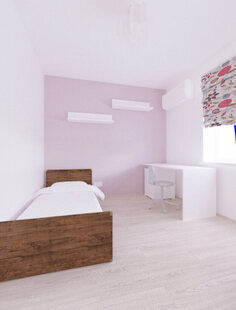 Фото № 1: Дизайн-проект детской 9.9  м² Скандинавский стиль для ЖК Триколор