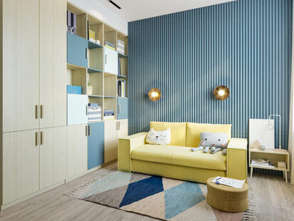 Фото № 3: Дизайн-проект детской 18.5  м² стиль Лофт для ЖК Центральный