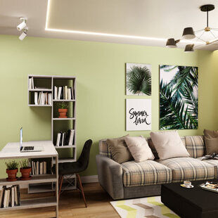 Фото № 1: Дизайн-проект зала 18.5  м² Скандинавский стиль для ЖК Смайлино