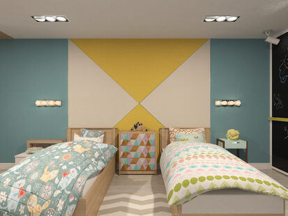 Фото № 3: Дизайн-проект детской 21.0  м² Скандинавский стиль для ЖК Смайлино