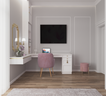 Фото № 1: Дизайн-проект дома/коттеджа 53.6  м² Современная классика для частного дома в гатчинском районе