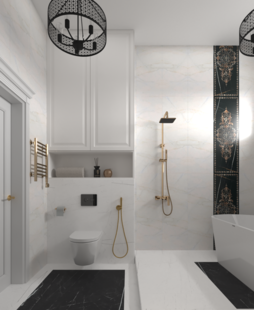 Фото № 6: Дизайн-проект дома/коттеджа 53.6  м² Современная классика для частного дома в гатчинском районе