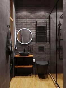 Фото № 2: Дизайн-проект однокомнатной квартиры 32.3  м² Стиль Лофт для ЖК Сердце Столицы