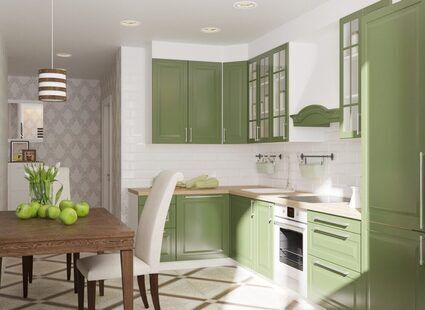 Фото № 6: Дизайн-проект однокомнатной квартиры 35.6  м² стиль Современная классика для ЖК Эверест