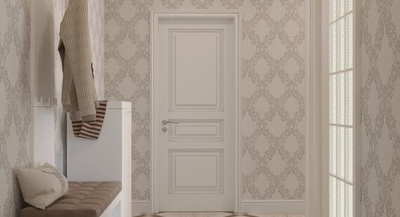 ЖК "Эверест" : готовый дизайн проект в стиле "Современная классика". Площадь 35.6 м² - фото №5