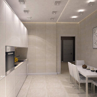 Фото № 3: Дизайн-проект кухни 9.1  м² стиль Модернизм для афродита-2