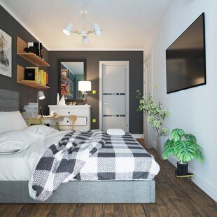 Фото № 2: Дизайн-проект спальни 11.6  м² Скандинавский стиль для ЖК Лайт Сити LS