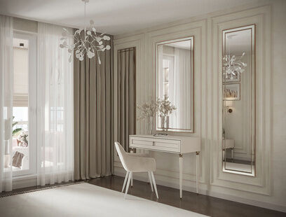 Фото № 3: Дизайн-проект двухкомнатной квартиры 56.0  м² Стиль Арт-Деко для ЖК Ленинский Парк