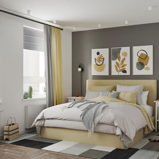 Фото № 1: Дизайн-проект евро трехкомнатной квартиры 63.67  м² Современный стиль для ЖК Грибоедов