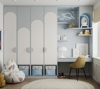 Фото № 2: Дизайн-проект четырехкомнатной квартиры 77.74  м² Современный стиль для ЖК Грибоедов