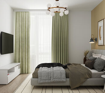 Фото № 1: Дизайн-проект четырехкомнатной квартиры 77.74  м² Современный стиль для ЖК Грибоедов