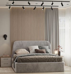 Фото № 6: Дизайн-проект однокомнатной квартиры 38.07  м² Стиль Модернизм для ЖК Аквамарин