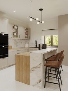 Фото № 1: Дизайн-проект дома/коттеджа 90.5  м² Современная классика для частного дома в с. виноградово