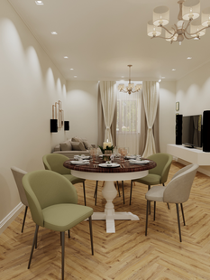 Фото № 3: Дизайн-проект дома/коттеджа 90.5  м² Современная классика для частного дома в с. виноградово