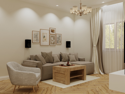 Фото № 5: Дизайн-проект дома/коттеджа 90.5  м² Современная классика для частного дома в с. виноградово