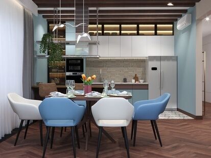 Фото № 4: Дизайн-проект дома/коттеджа 159.2  м² Стиль Модернизм для частного дома в кп капитанская бухта