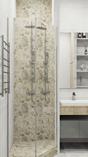 Фото № 6: Дизайн-проект трехкомнатной квартиры 62.03  м² Современный стиль для ЖК 21/19