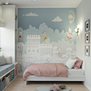 Фото № 2: Дизайн-проект трехкомнатной квартиры 66.05  м² Стиль Модернизм для ЖК Прокшино