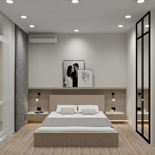 Фото № 6: Дизайн-проект четырехкомнатной квартиры 88.99  м² Стиль Модернизм для ЖК Скандинавия